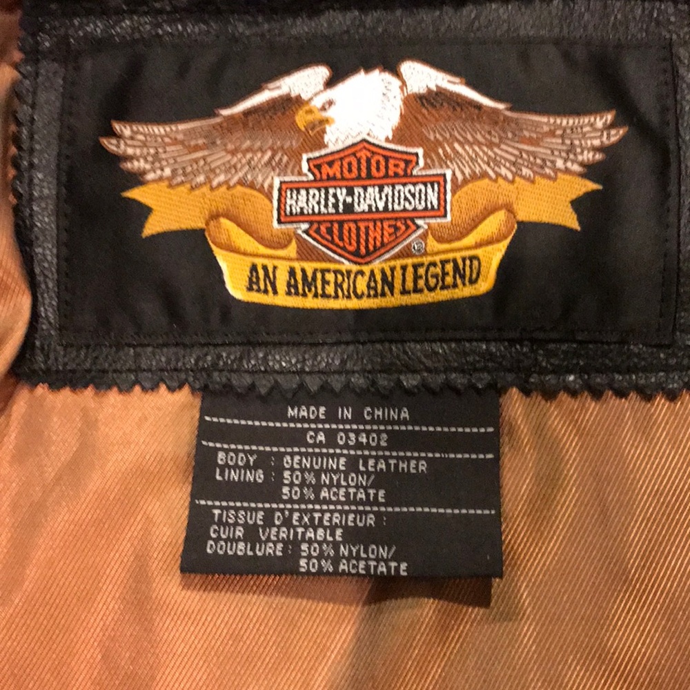 Harley Davidson women leather jacket /excel cond - Picture 2 of 4